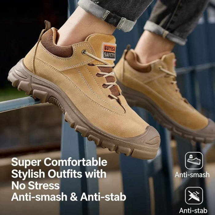 Steel Toe Work Shoes  Puncture Resistant Sole