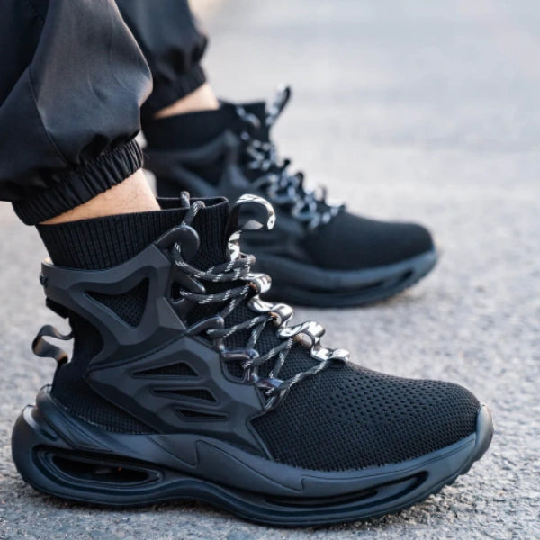 High-Top Steel Toe Work Shoes