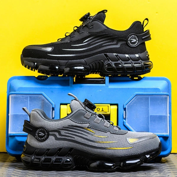 Steel Toe Dial-Lacing Work Sneakers