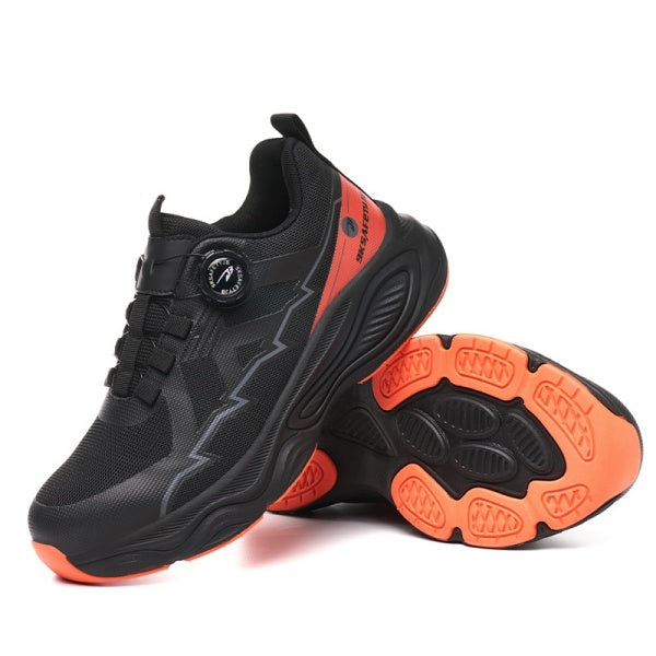 Steel Toe Cushioned Outsole Work Sneakers