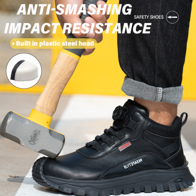 Comfortable Plastic Toe Work Boots