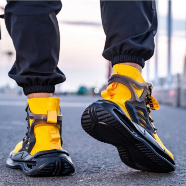 High-Top Steel Toe Work Shoes
