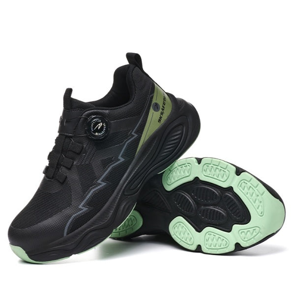 Steel Toe Cushioned Outsole Work Sneakers