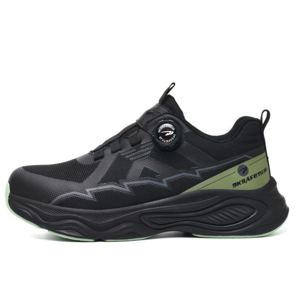 Steel Toe Cushioned Outsole Work Sneakers