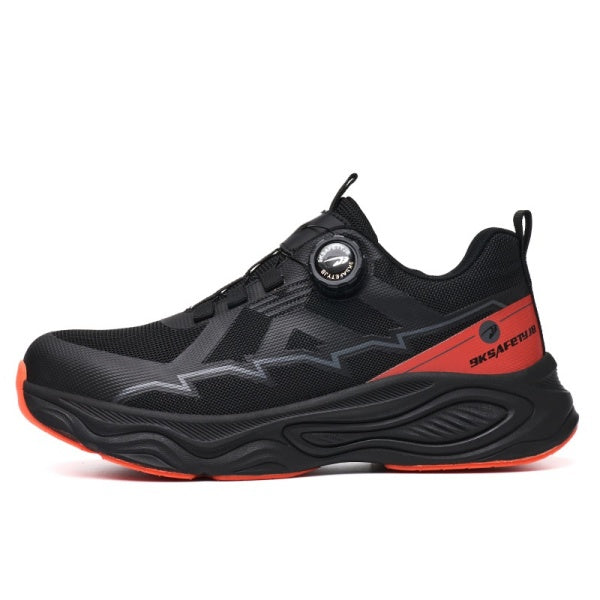 Steel Toe Cushioned Outsole Work Sneakers