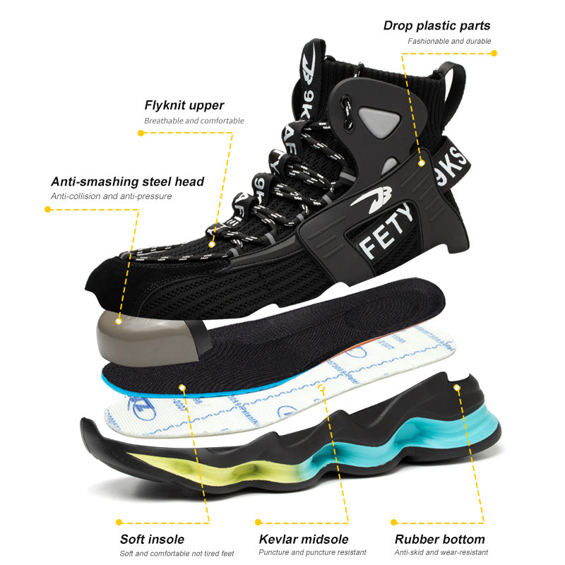 Comfortable Steel Toe Safety Shoes