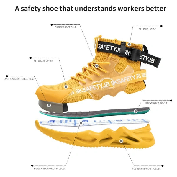 Comfortable Steel Toe Safety Shoes