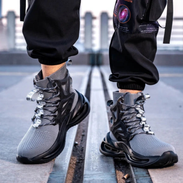 High-Top Steel Toe Work Shoes