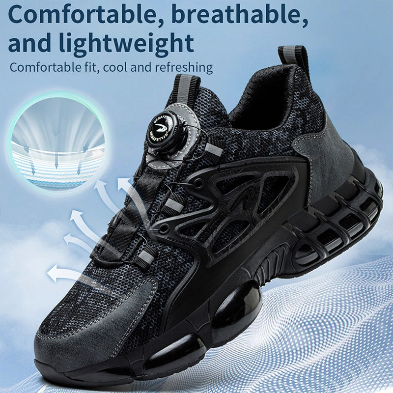 Steel Toe Dial-Lacing Safety Shoes