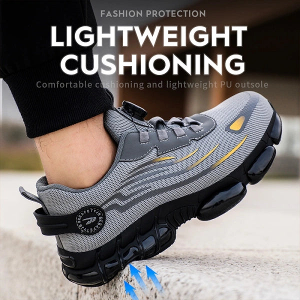 Steel Toe Dial-Lacing Work Sneakers
