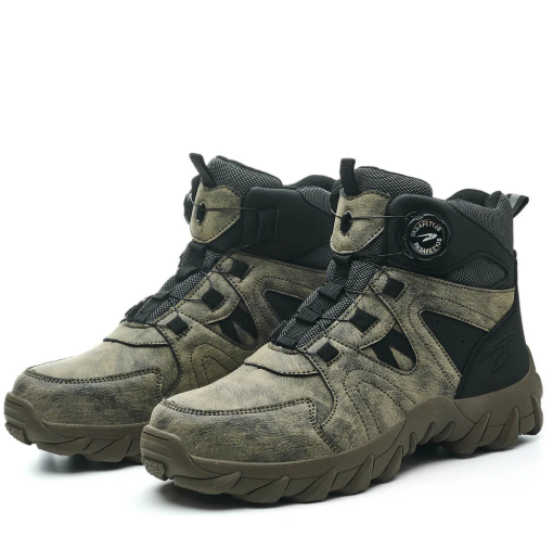 Dial-Lacing Non-Slip Steel Toe Boots
