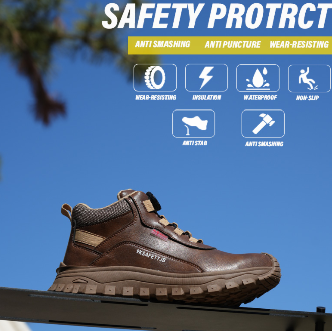 Comfortable Plastic Toe Work Boots