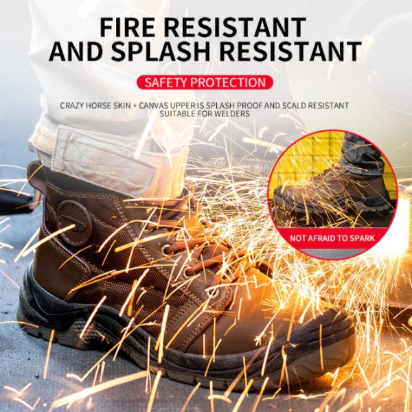 6" Steel Toe Breathable Fashion Work Boots