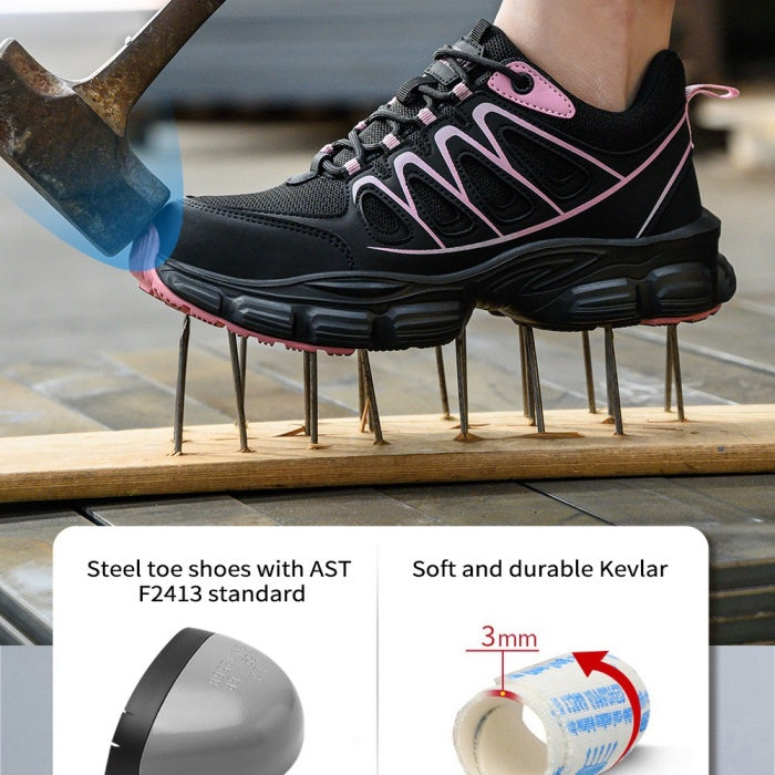 Women's Lightweight Steel Toe Work Shoes