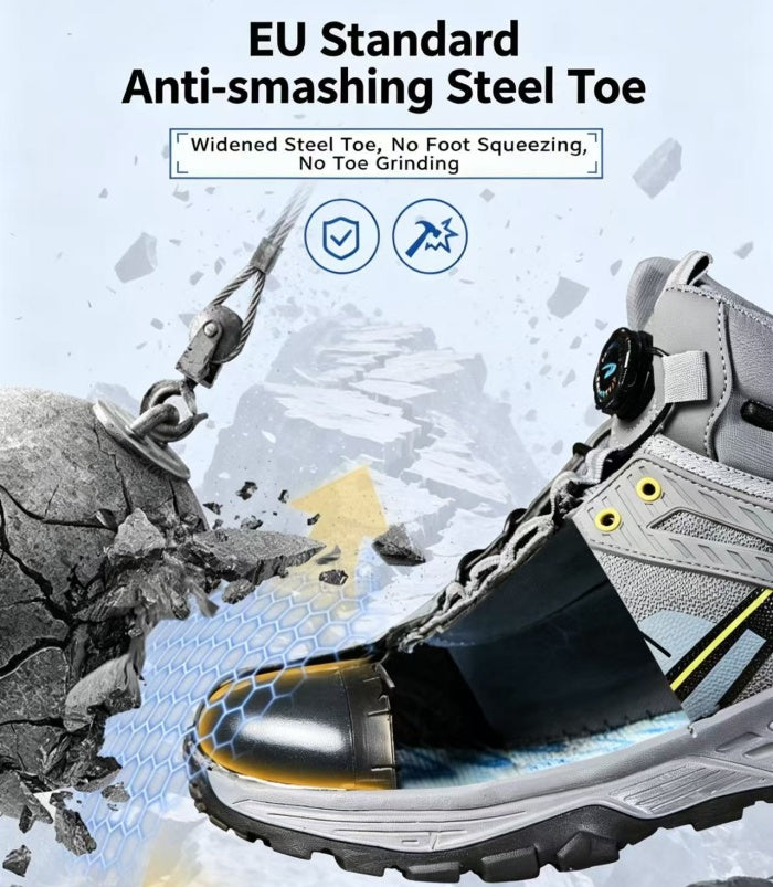 Steel Toe Safety Shoes Puncture Proof Indestructible