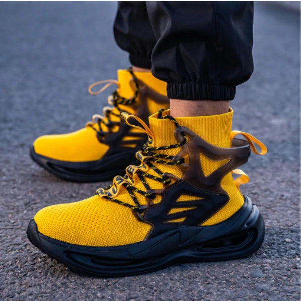 High-Top Steel Toe Work Shoes