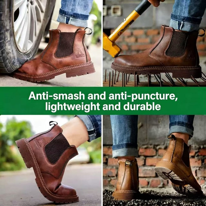 Steel Toe Safety Shoes Comfortable for Construction Warehouse Jobs