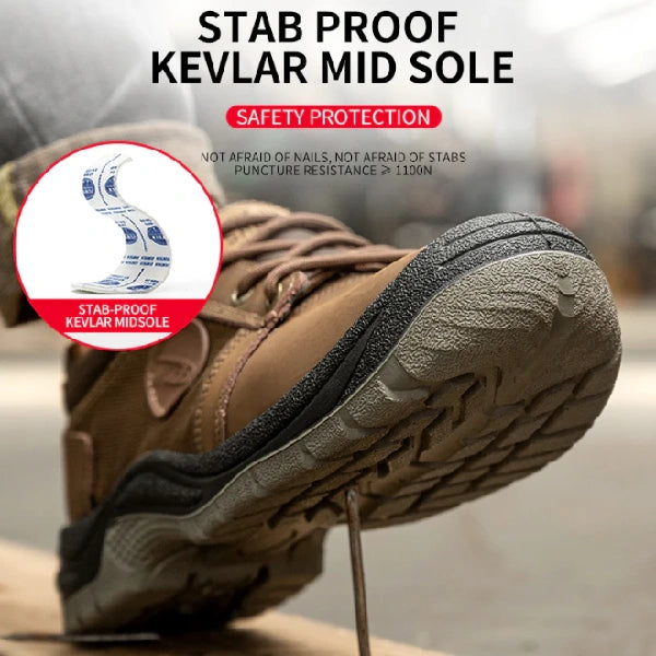 6" Steel Toe Breathable Fashion Work Boots