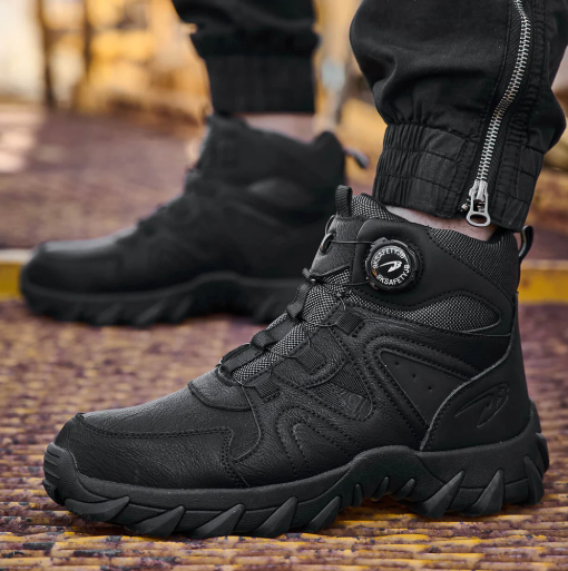 Dial-Lacing Non-Slip Steel Toe Boots