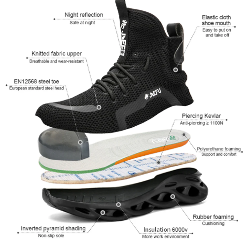 Comfortable Lightweight Steel Toe Shoes