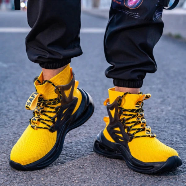 High-Top Steel Toe Work Shoes