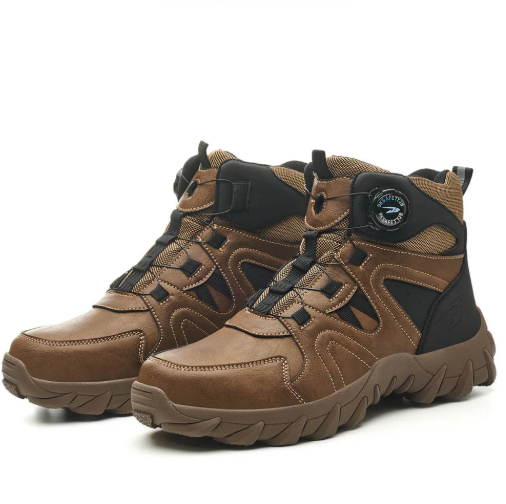 Dial-Lacing Non-Slip Steel Toe Boots